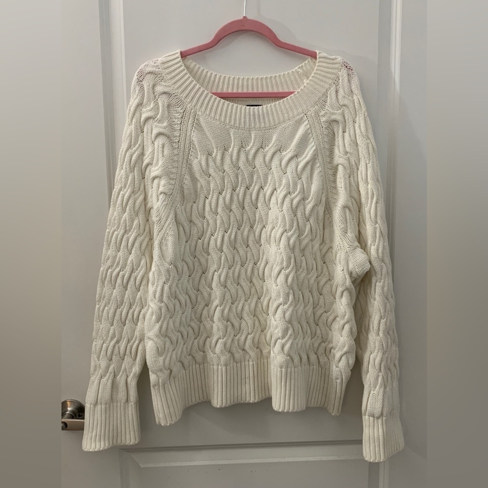 Gap White Oversized Sweater